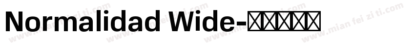 Normalidad Wide字体转换